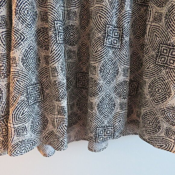 MARINE LAYER Nicole Mini Dress in Black & White Geo Summer Travel Pockets Sz XS - Picture 14 of 15